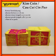 Prayer Paper Kim Coin / Cau Cai Cin Pao Gold/Silver r