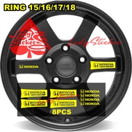 HONDA VOLK RACING STICKER CAR STICKERRAYS BRIO JAZZ HRV BRV CRV RACING RIMS CE28 SL CAR MOBILIO FREE