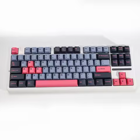 KBDiy Double Shot Keycap Cherry Profile GMK 8008 Keycaps PBT for Mechanical Keyboard Gaming Custom 7