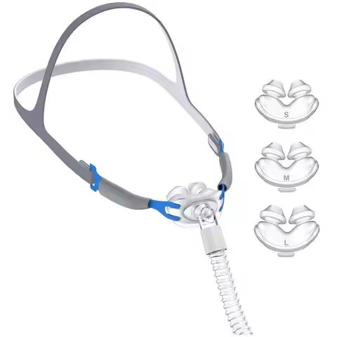 CPAP Nasal Mask With Heargear And Nasal Pillow, Model P2 Full CPAP Accessories Set Design For 22Mm M