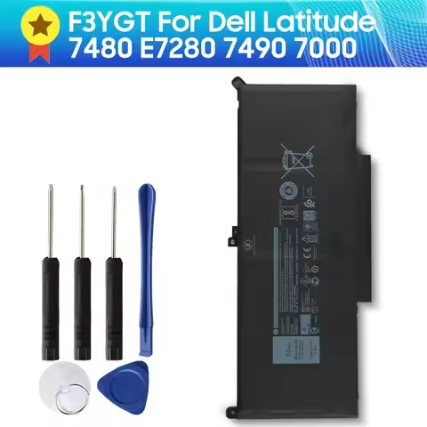 Replacement Battery F3YGT For Dell Latitude 12 7480 E7280 7490 7000 7280 DM3WC 2X39G Quality Batteri