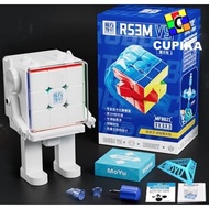 Cube Puzzle Moyu RS3M V5 3x3 Magnetic MAGLEV UV BALL CORE+ROBOT Stickerless