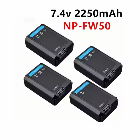 NP-FW50 7.4v 2250mAh Rechargeable Battery for NP FW50 Sony NEX 5/7 A7 A7II A6000 A7S A6100 A6400 A65