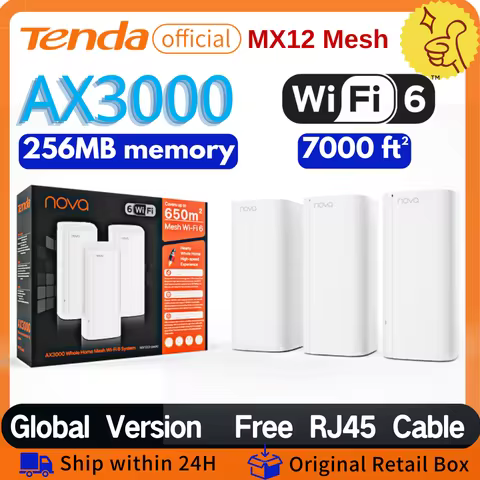 Wifi6 AX3000 Mesh WIFI Router Tenda MX12 2.4Ghz 5GHz Full Gigabit Wireless Repeater AX3000 Network E