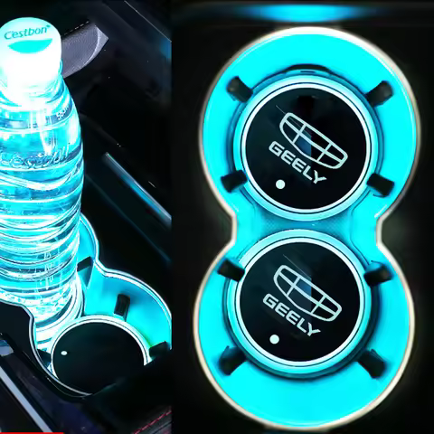 Led water coaster water glass atmosphere light Sticker for geely atlas coolray mk cross emgrand GS G