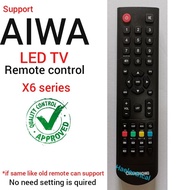 Aiwa tv remote control support X6 series