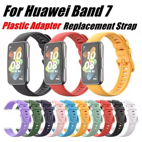 Watchband for Huawei Band 7 Sport Smart Watch Strap Soft Silicone Wristband Replacement Bracelet Bel
