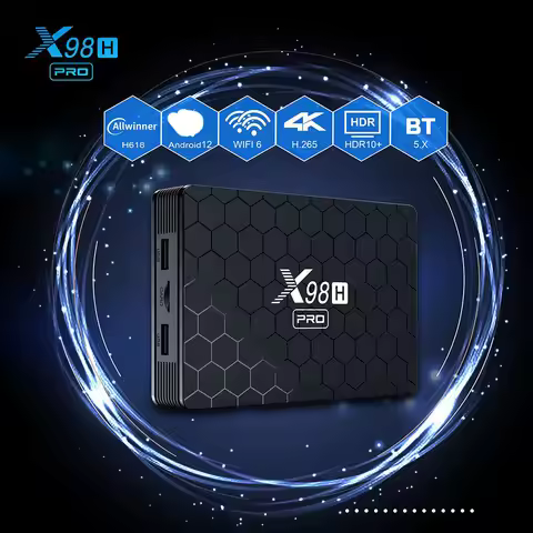 X98H Pro Smart TV Box Allwinner H618 Quad Core Cortex A53 Android 12 4GB RAM 32GB Optional 2GB 16/64