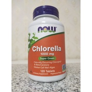 ของแท้ [ของแท้] Now Foods Chlorella 1000 mg: สาหร่ายคลอเรลล่าเข้มข้น ช่วยดีท็อกซ์และบำรุงร่างกาย