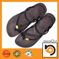 BlackOut ToeloopSlingback รองเท้าแตะ คีบโป้งรัดส้น พื้นโกโก้(หูดำ)