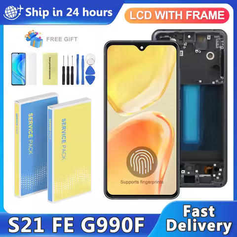 OLED For Samsung S21 FE 5G G990 G990B G990U G990B/DS G990E LCD Display Touch Screen Digitizer assemb