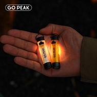 日本戶外迷你手電筒露營氛圍緊急夜光燈釣魚帽夾燈登山照明燈