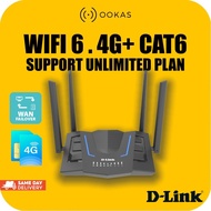 DLINK AX1500 WIFI 6 CAT6 4G LTE DWR-M975X and DWR-M955X Unlimited For All Plans & Telcos Direct SIM 