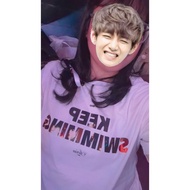 KEEP SWIMMING BTS OVERSIZE SHIRT BTS FANMADE T-SHIRT/