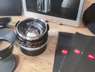 Leica Summilux 35mm 1.4 steelrim re-issue black paint