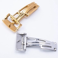 【Hot selling】⌚ Substitute Aibi Ap Single Folding Buckle Buckle Belt Tape Butterfly Buckle 18Mm Silver Gold Rose Gold For Men And Women