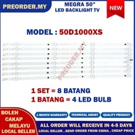 50D1000XS MEGRA" LED TV BACKLIGHT (LAMPU TV) MEGRA INCH LED TV BACKLIGHT 50D1000X 50D1000