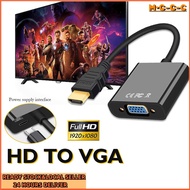 [SG Seller] HDMI to VGA adapter 1080P Converter Cable Suitable for Laptops Adapter Type C Adapter Fo