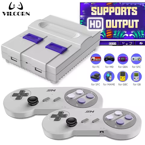 16bit Retro Game Console HDMI-Compatible 4K TV Super Game Console For For SNES NES Mame 5000 Games D