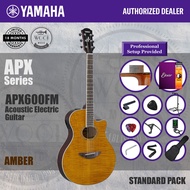 Yamaha APX600FM Flame Maple Top Acoustic Electric Guitar 41" - Amber