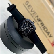 Seven Friday MEN WATCH Multiple Leather Stripe Watch SEVEN FRIDAY water resistant stainless steel, u