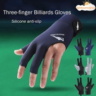 ILIGHTHEARTEDY4 Billiard Glove, Three Fingers Left Right Hand Snooker Glove,  Breathable Anti-slip E