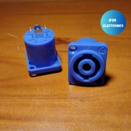 Speakon Socket Female Spikon Connectorbiru, Speaker Connection, Power supply Connection