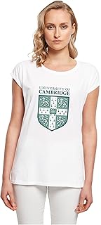 Women's T-Shirt Ladies University of Cambridge Shield T-Shirt, Loose Fit, Cotton 100%, 3XL