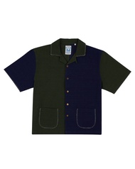 PASTEL CREATIVE WEAR SUNKISSED BEACH CLUB PASTEL Cabana Shirt – BLUE/GREEN - L