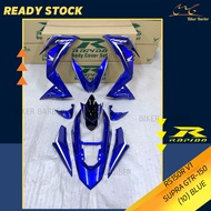 [READY STOCK] COVERSET/BODYSET HONDA RS150/RS150R V1 SUPRA GTR-150 (10) BLUE (STICKER TANAM)