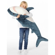 IKEA BLAHAJ Shark Plush Toy Doll Bantal Besar Jalur Hadiah Jalur Ah Wu