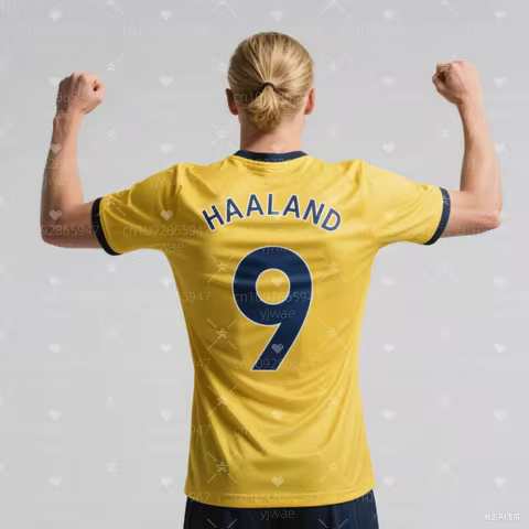 NO.9 H-Haaland Training Sports jersey 3d Printing Sports Leisure Dry Quickly Breathable Comfortable 