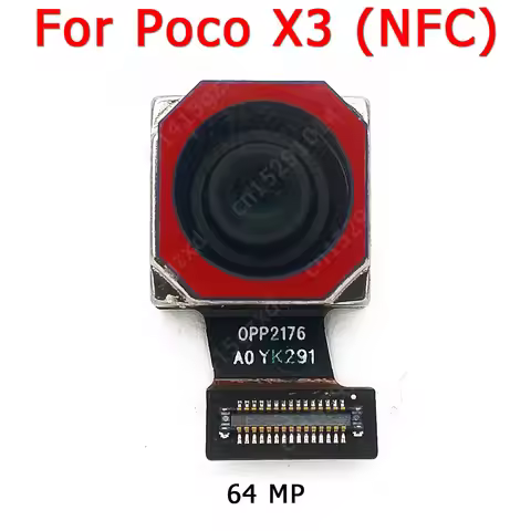 Rear View Back Camera For Xiaomi Mi Poco X3 NFC Main Backside Big Camera Module Flex Replacement Spa