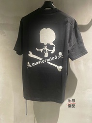 Mastermind Japan MMJ 23SS เสื้อยืดโลโก้แขนสั้นพิมพ์ลายกะโหลก