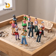 [Dynwave] Miniature Scene Figures 10 Pack Plastic Kids Toys for Counseling Sandtray RPG Miniatures D