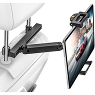 [Supports up to 15.6 inches / Telescoping Arm] EXSHOW rear-seat iPad car tablet holder, stowable arm