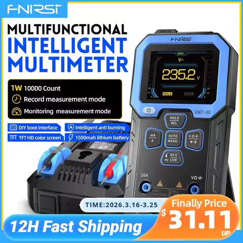 FNIRSI DMT-99 Digital DMM 9999 Counts Smart Professional Tester 1000V 10A True RMS Auto Range AC DC 