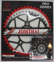 ชุดโซ่สเตอร์ RK +Jomthai สำหรับรถรุ่น TNT300 TNT600 BN520 TRK502 ขนาดโซ่ 525