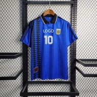 AAA+(Retro Edition) 1994 Argentina Home Football Jersey Shirt-*--