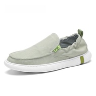 NB CROSS | รองเท้าผ้าใบลำลองสำหรับผู้ชาย NB Cross รองเท้าแบบสวมสบาย ส้นแบน ระบายอากาศได้ดี วัสดุยาง 