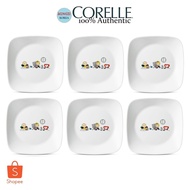CORELLE Square Luncheon Plate (22.9cm) 6pcs. Snoopy The Home