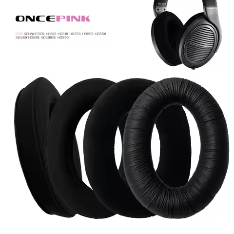 Oncepink Replacement Ear Pads for Sennheiser HD515 HD518 HD555 HD595 HD558 HD569 HD598 HD598SE HD599