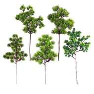 【Tenthousand】Artificial Plant Unique Lively Plastic Fake Pine Cypress Plant for Garden