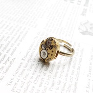 1950年代 金 BULOVA 古董錶機芯戒指