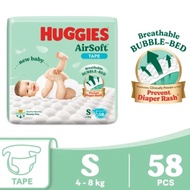Huggies Air Soft Diaper Tape S Size 58 Pcs
