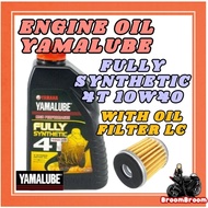 READY STOCK YAMALUBE ENGINE OIL MINYAK HITAM 4T 10W40 FULLY SYNTHETIC 1.0 LITRE FOR MOTORCYCLE Y15 L