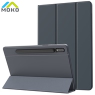 MoKo PU Leather Magnetic Absorption Case For Samsung Galaxy Tab S7&amp;S8 11 inch 2020 Ultra-Slim Smart Folio Shell Cover