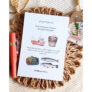 Fish in Deep Waters (Luke 5:6) dot grid notepad