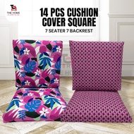Corak Sarung Kusyen Empat Segi 14 in 1 / Raya Cushion Cover 14pcs / Square Cushion Cover / Sarung Kusyen Kerusi Kayu