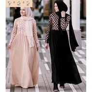 jubah muslimah fashion jubah dress jubah chiffon jubah dubai Elastic Mesh Sequin Corset Dress Modern